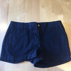 Navy Blue J.Crew Chino shorts